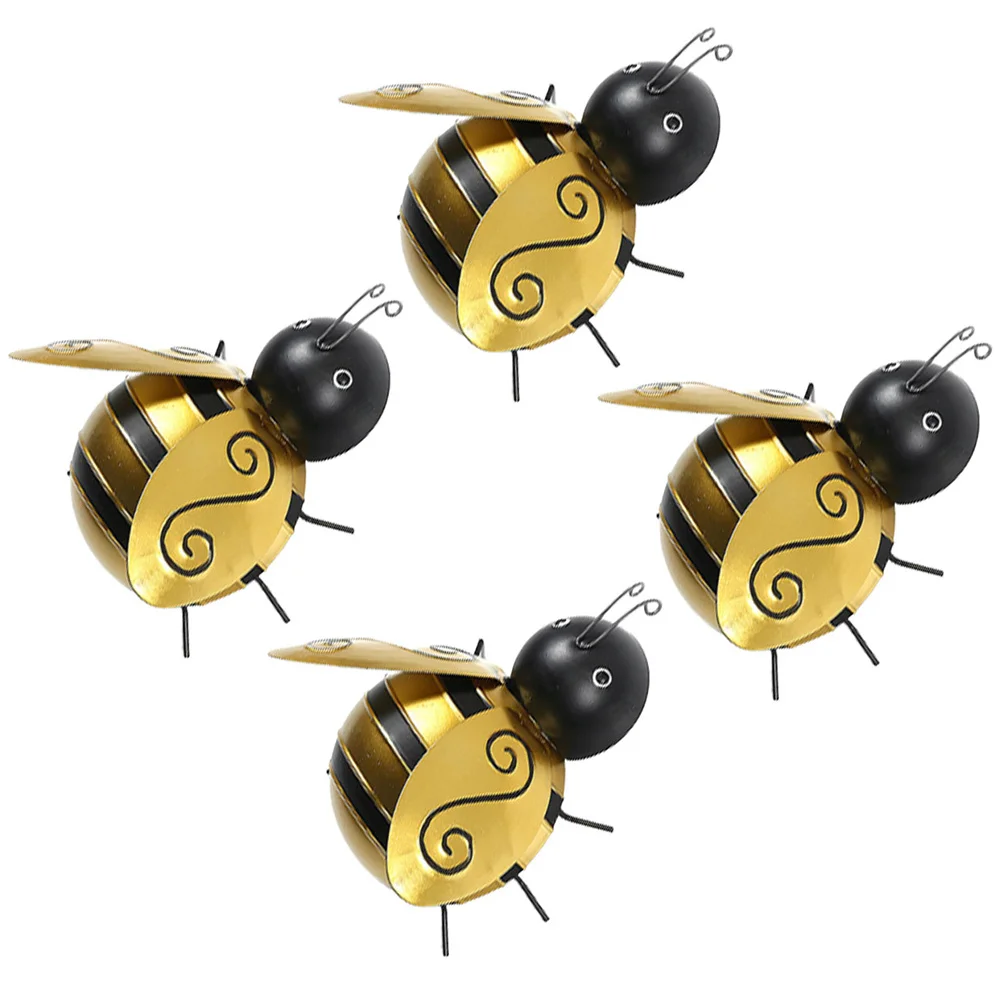 

4 Pcs Miniature Wall Decoration Decorations Metal Hangings Figurine for Home