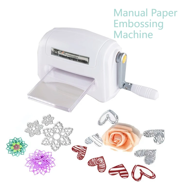 

DIY Paper Craft Machine Hand-cranked Embossing Machine Die Cutter Creative Handmade Puzzle Tools Gift for Children Teenager