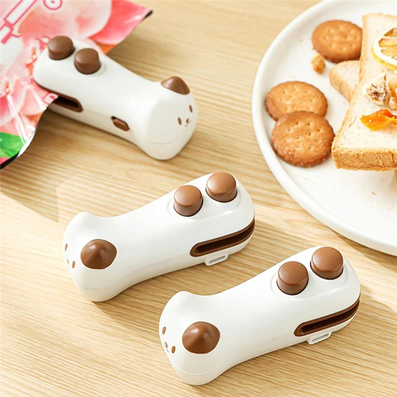 FYBL-نضارة لرقائق الوجبات الخفيفة كاندي أغذية الحيوانات الأليفة حقيبة السدادة صغيرة محمولة باليد مع القاطع والمغناطيس