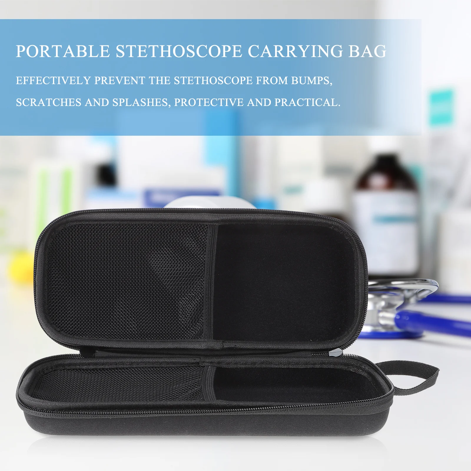 Premium Stethoscope Case Portable Carrying Bag for Nurse Essentials Shockproof Protection Bumps Scratches Splashes