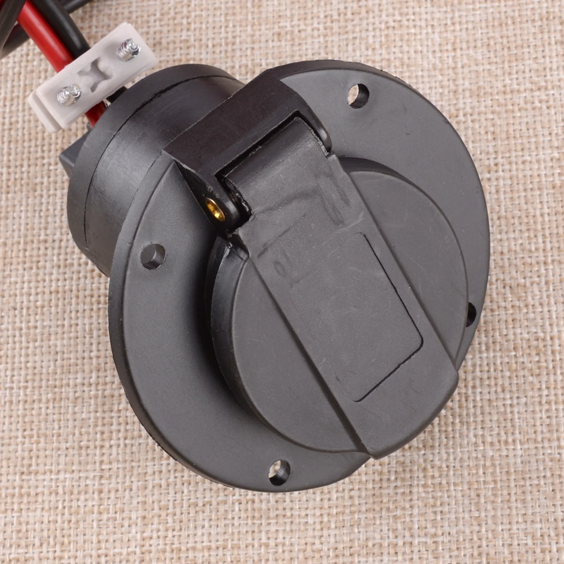 36V 48V Electric Golf Cart Charger Receptacle Charging Socket Fit for Yamaha Star Car Black