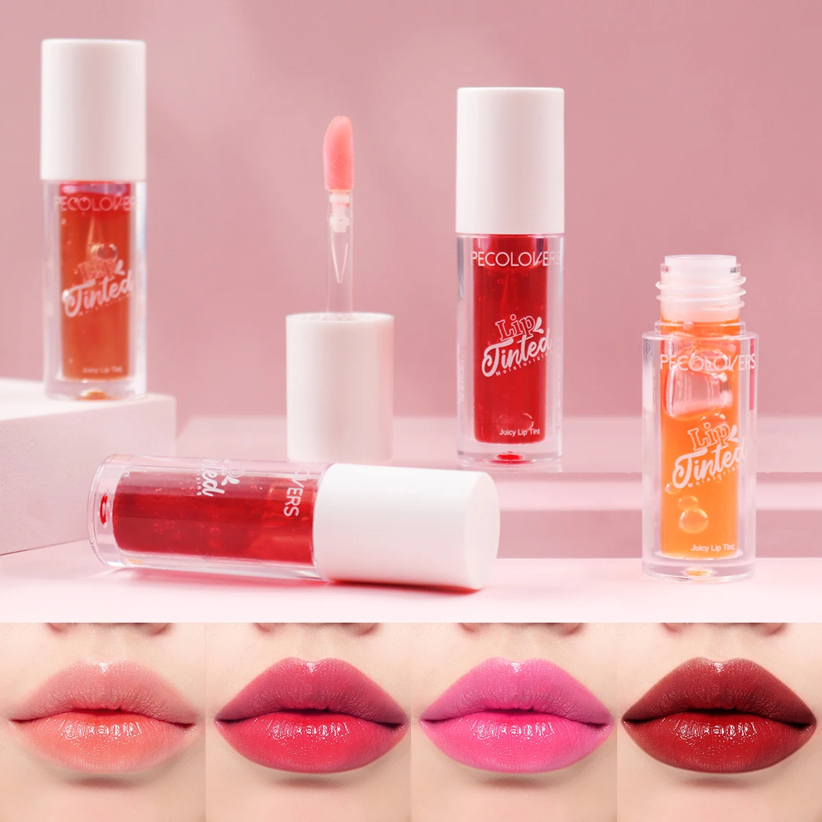 Mirror Water Lip Gloss Lips Makeup Velvet Waterproof Long Lasting Moisturizing Lip Tint Not Stick Cup Liquid Lipstick Cosmetic