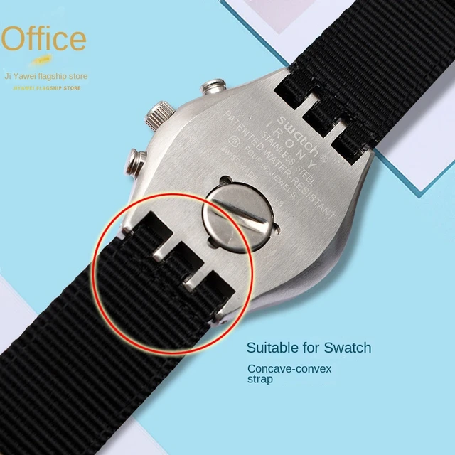 Swatch Irony 19mm Watch Strap Blue Swatch Watch Straps Swatch Irony Strap Nylon Watchbands Aliexpress
