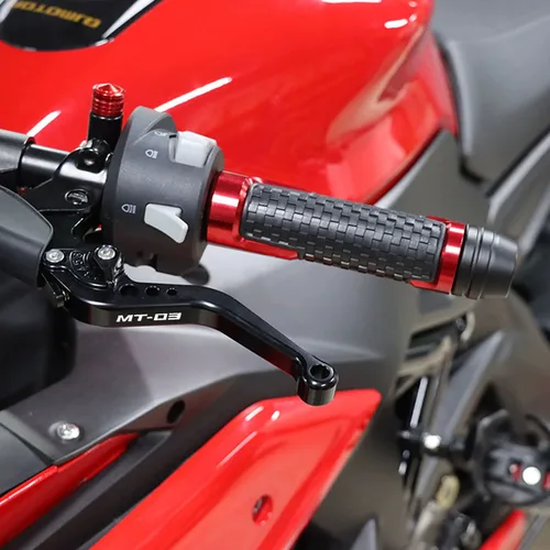 Imagen 2 del producto Para YAMAHA MT-03 MT03 MT 03 2015 2016 2017 2018 2019 2020 2021-2023 palancas de embrague de freno ajustables cortas accesorios de motocicleta