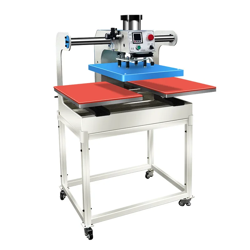 Double-station pneumatic heat transfer printing machine heat transfer label T-shirt printing machine Office Electronics
