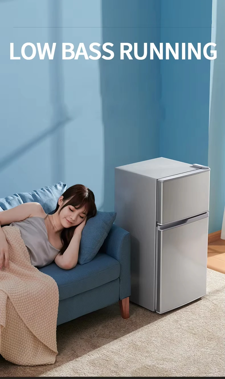 BCD-158W モダンなスタイルの両開きドアボトムフリーザー冷蔵庫ホット販売大容量家庭用ユニット電気霜なし屋外