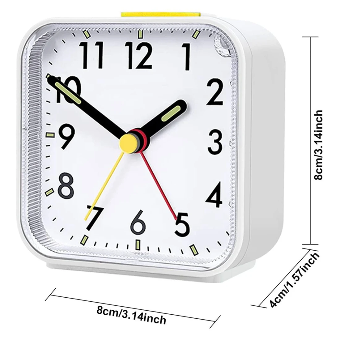 Alarm Clock Analog Silent No Ticking Alarm Clock with Snooze Function Light Functions Portable Alarm Clock