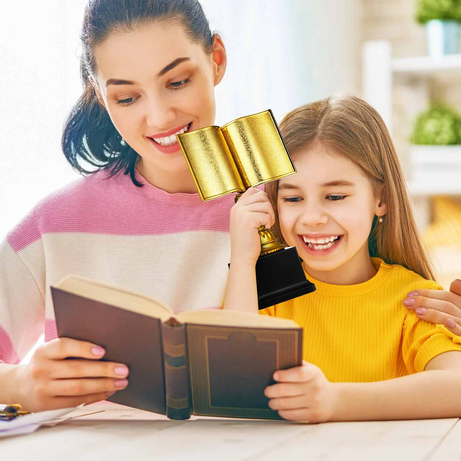 

Exquisite For Reading Competition Compact Award Trophy Small Prize Trophy Decor For Home Library Commemorative Desktop Awards