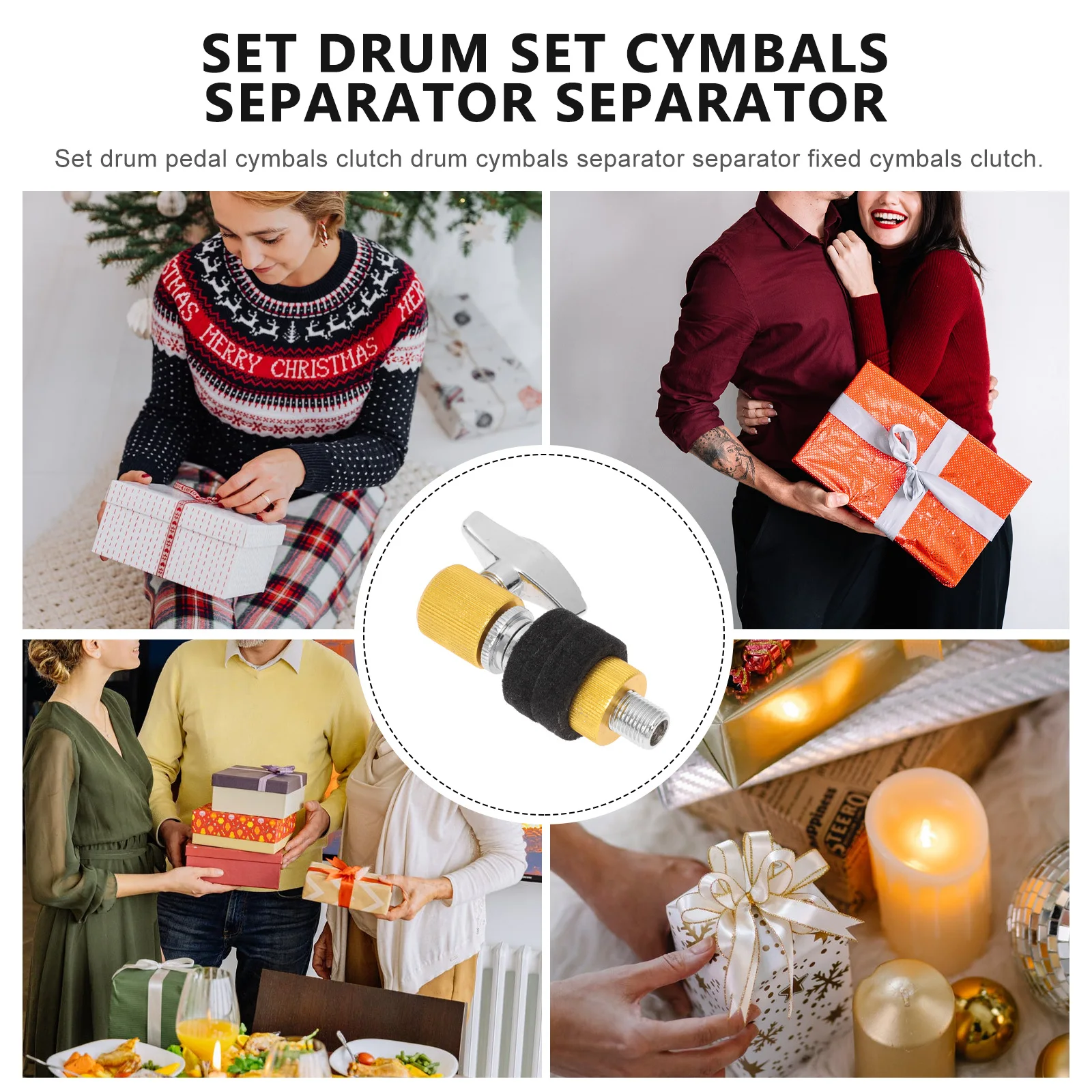 

Drum Kit Hi-hat Clutch Cymbal Jazz Parts Aluminum Alloy Percussion Instrument Quick Release