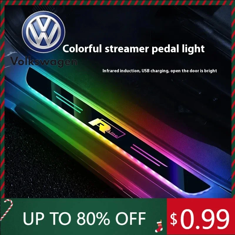 

Светодиодная подсветка порогов с дистанционным управлением для автомобилей VW Volkswagen Jetta MK5 Golf, R Line, Touareg, Arteo.