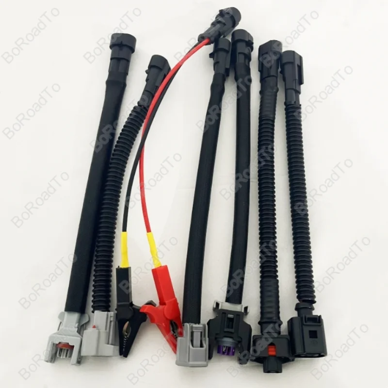 Common Rail Injector Tester Cable for Bosch Denso Delphi Siemens Diesel Nozzle Adapter Plug Cables Harness Cord