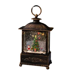 Scintillante carillon di natale ornamento da tavolo lampada a vento di natale giocattolo a luce notturna per la decorazione del Desktop dell'interno di casa (300ml)