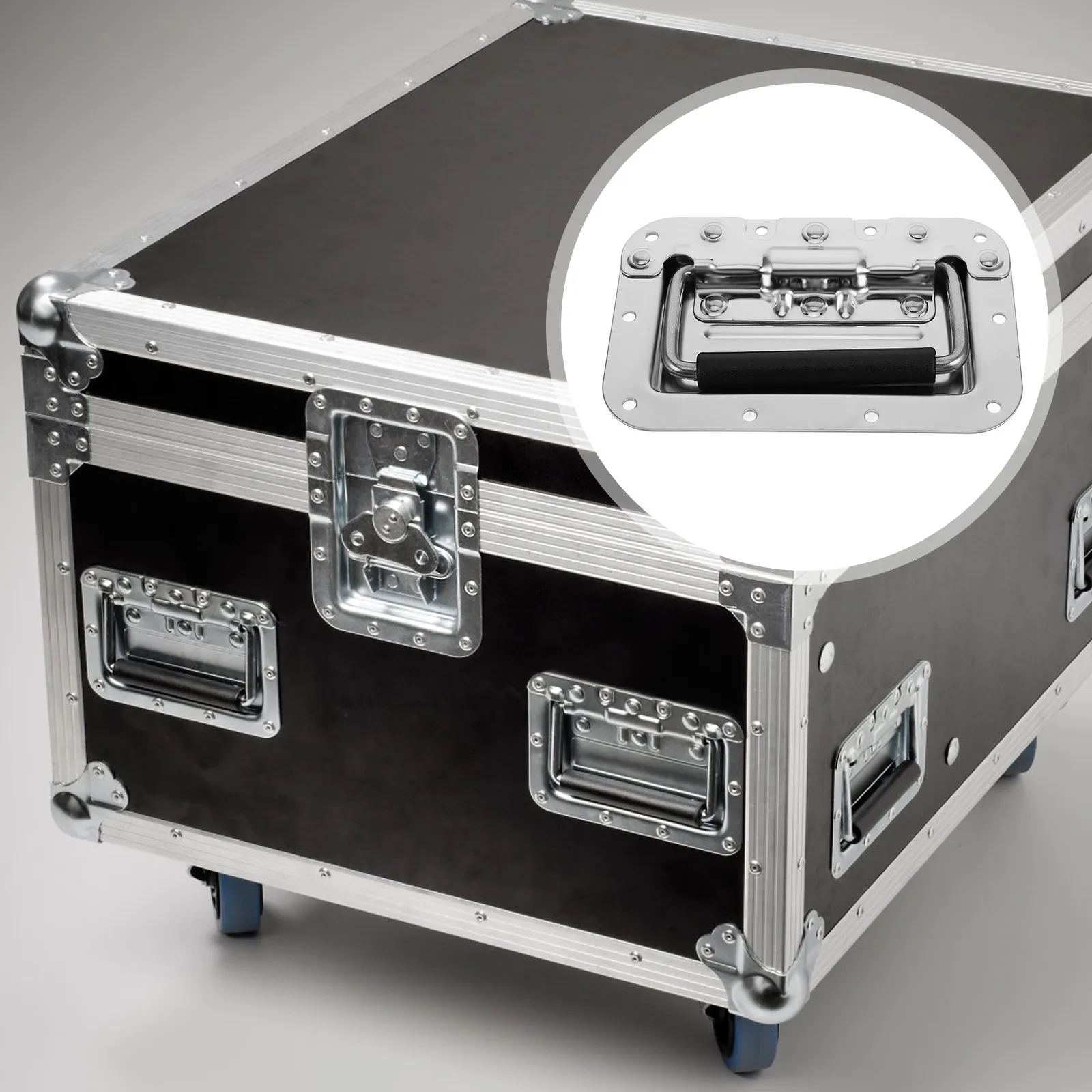 

Усиленная металлическая ручка-кольцо для выдвижных ящиков, кейсов, акустических систем, промышленного оборудования