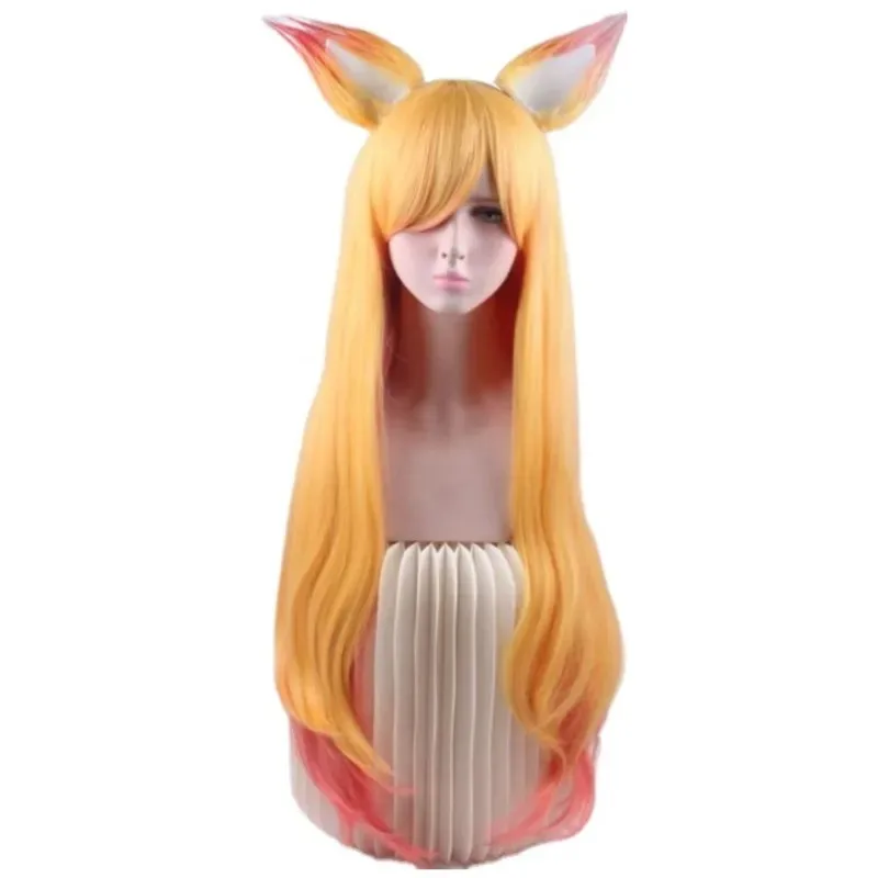 Juego LoL Star Guardian Ahri, disfraz de zorro de nueve colas, peluca de Anime, falda superior Sexy para mujer, traje de fiesta de Carnaval y Halloween