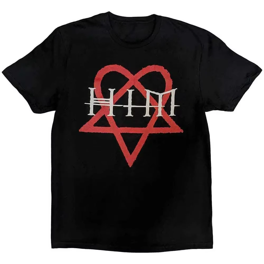 T-shirt HIM Heartagram 2026 pour hommes et femmes – Top Y2K – Grande vente d'été
