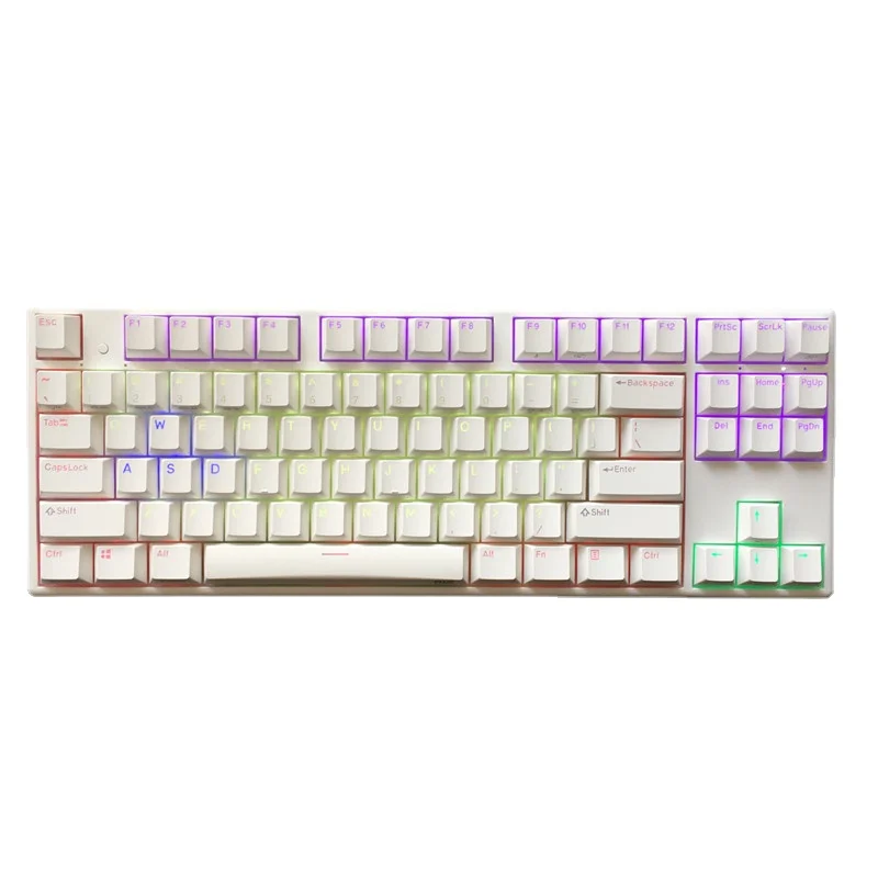 RGB NIZ X87 Keyboard 35g capacitive Dome switch Wired PBT Keycaps 87 TKL programmable Gaming Mac