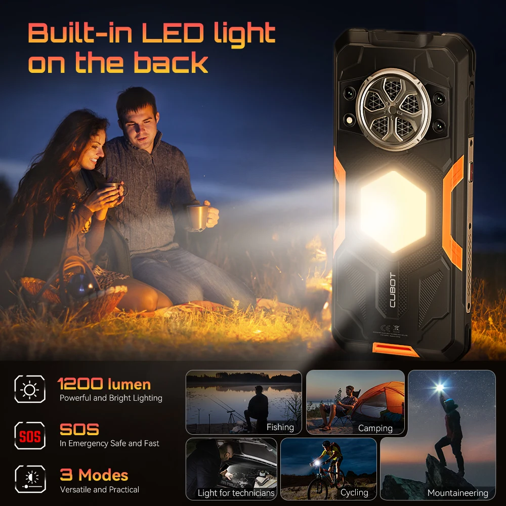 [السفينة من MX] Cubot Kingkong power 5، هاتف ذكي متين يعمل بنظام Android، بطارية 15300 مللي أمبير في الساعة، شاشة 6.88 بوصة 120 هرتز، ذاكرة وصول عشوائي 16 جيجابايت (6 + 10)، ذاكرة قراءة فقط 128 جيجابايت