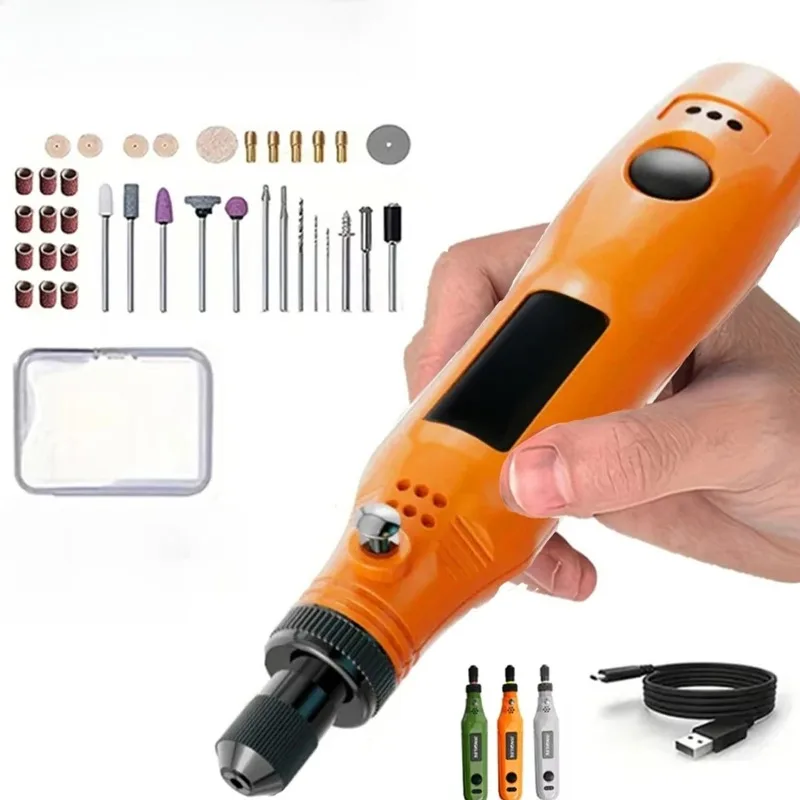 

JANGKLIFE USB Cordless Rotary Tool Kit Woodworking Engraving Pen DIY For Jewelry Metal Glass Mini Wireless Drill
