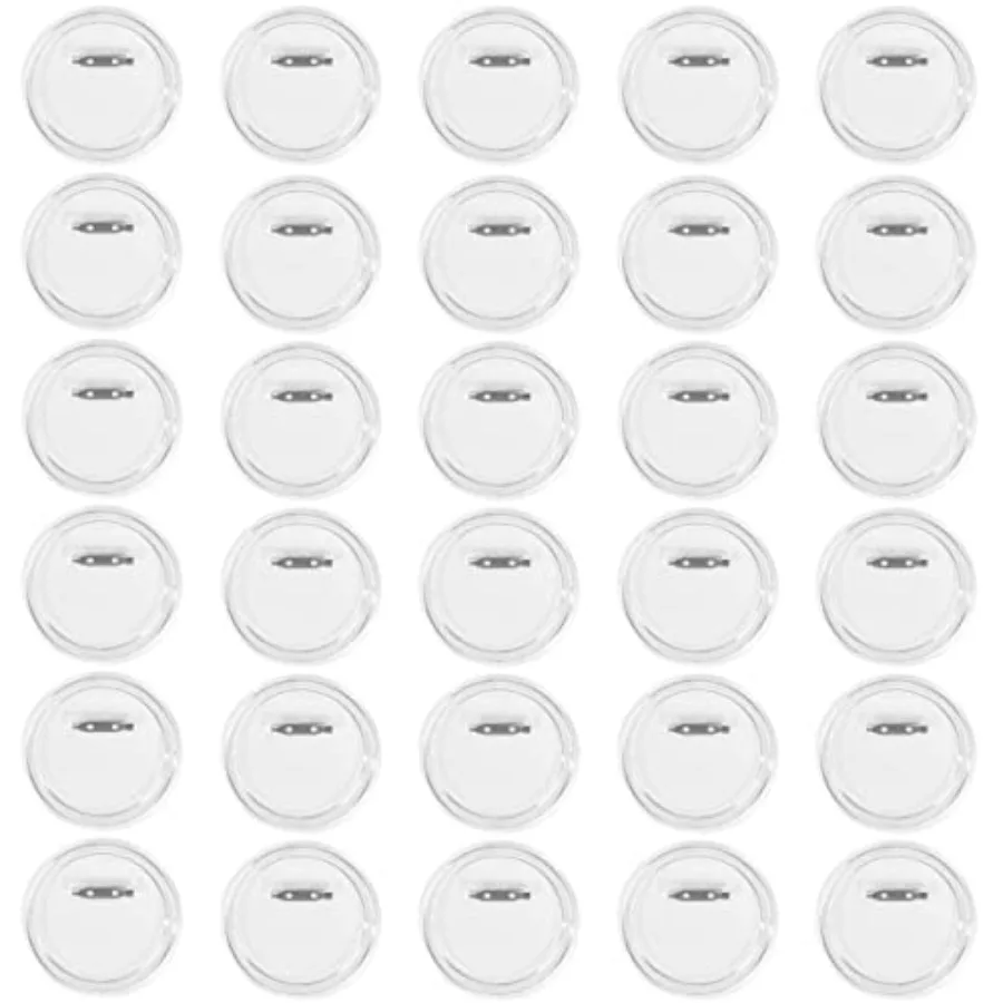 

3,15-дюймовый прозрачный значок на пуговицах с упаковкой из 30 булавок, акриловый дизайн, набор булавок для пуговиц «сделай сам», для поделок и поделок