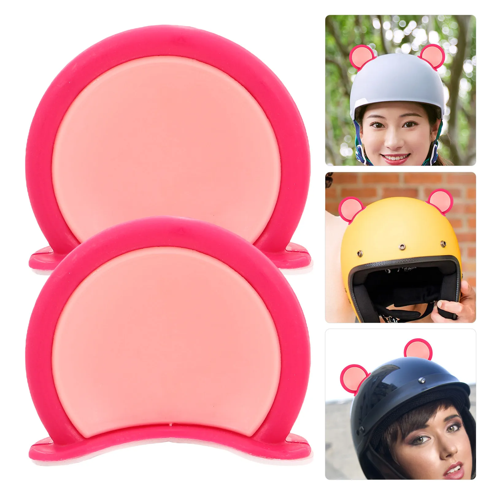 

12 шт. милых декоративных наклеек в виде медвежьих ушей, самоклеящиеся, для мотоциклов, скутеров, электровелосипедов, универсальные, из ПВХ, всепогодные