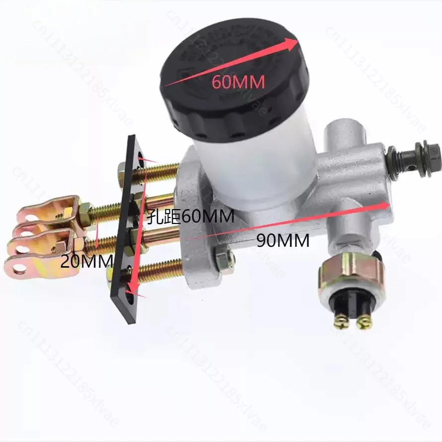 125‑250CC Go Kart Disc Brake Kit One To Three Hydraulic Brake Master Cylinder Caliper Foot Brake Pump Assembly For Karting