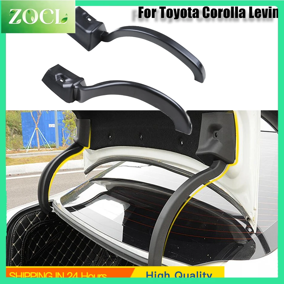 Car 2Pcs Rear Trunk Arm Hinged Protective Strip Cover Trim Car Accessories For Toyota Corolla E210 Sedan Levin 2019 2020 2021 20