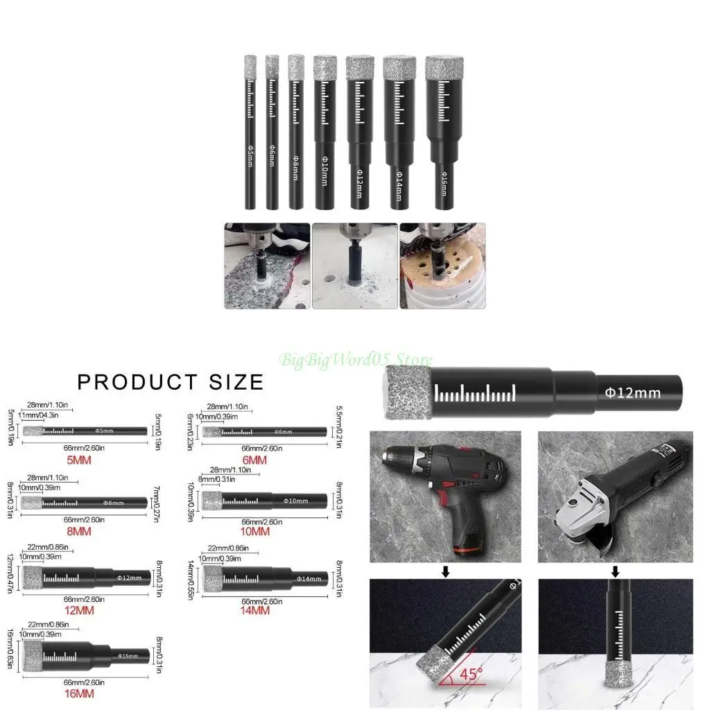 

24te Diamonds Bused Drill Drilling Diamonds Diamons Drill Tool Точное бурение