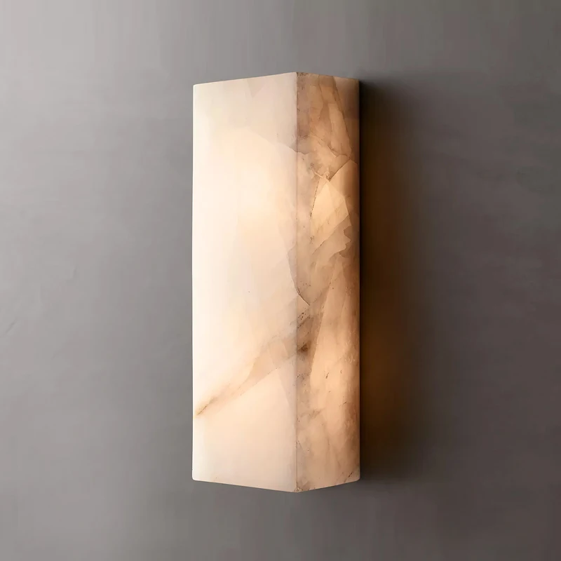 

Luxury Marble Light Emitting Diode Wall Light Creative Personality Model Hotel Bedroom Living Room Elegant Background Wall Light