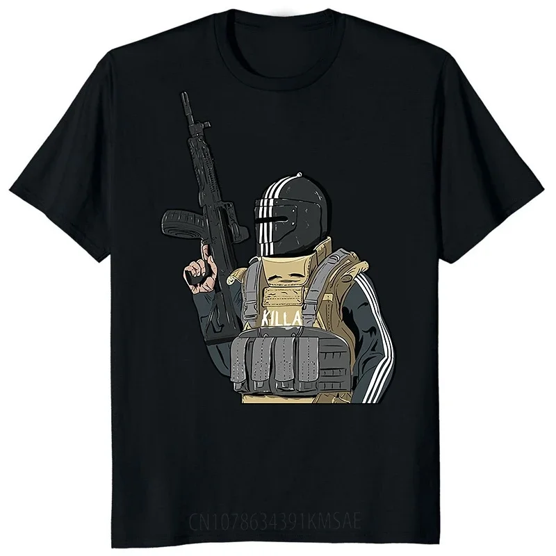 Men Clothes Killa Escape From Tarkov Game T Shirt Women Men Summer Vintage Fashion O-neck Graphic Tshirts Ropa Mujer Unisex Tops