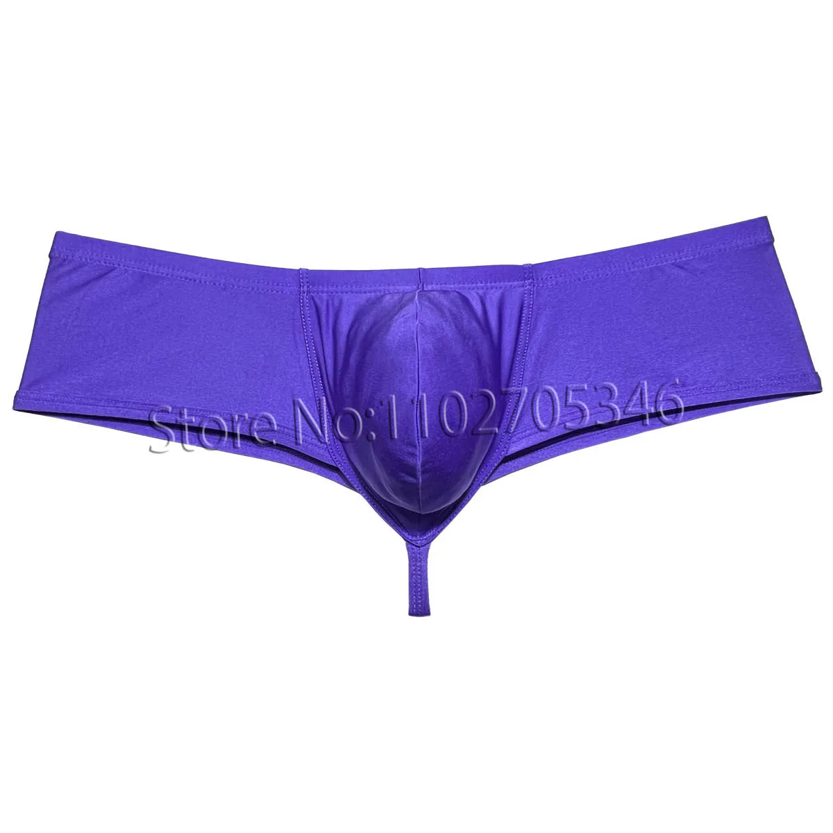 Cheeky Men's Shiny Boxer Briefs Solid Hipster Underwear Bottom Bikini Briefs Shorts Smooth Stringkini Jockstrap Beach Underpants