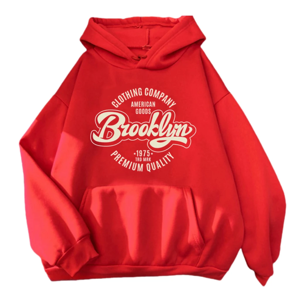 Ropa de mujer brooklyn Letter fashion hoodie y2k women men winter clothes hoodies Kawaii kpop hoodie streetwear hoodies women