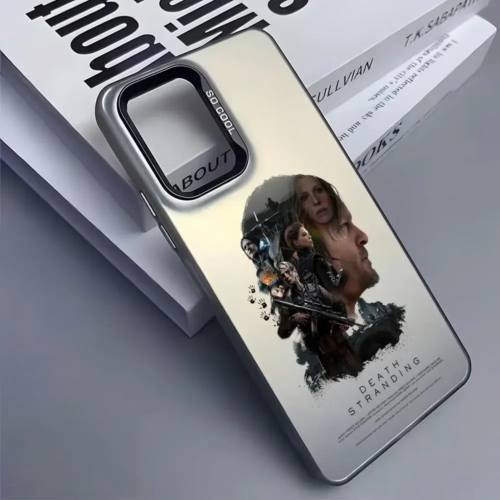 حافظة هاتف D-Death Game-S-Stranding لهاتف سامسونج جالاكسي S25 Edge S24 S23 S22 S21 S20 Ultra Funda حافظة هاتف فضية من السيليكون #6