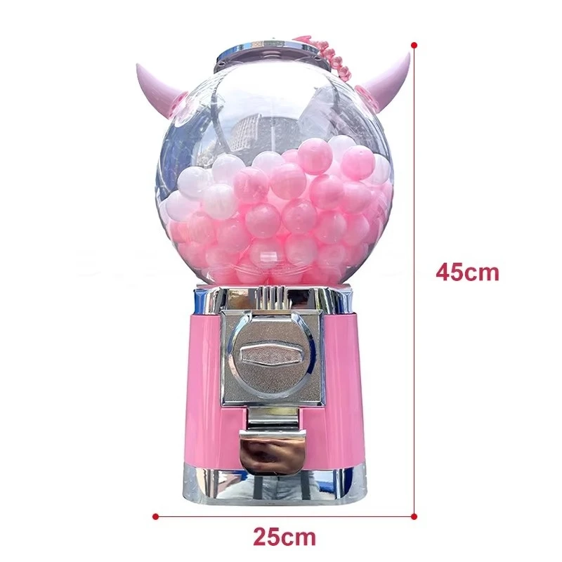 

Popular Kids Toys/Balls/Capsule Vending Machine Coin Operated Mini Pink Gashapons Machine for Hot Sale