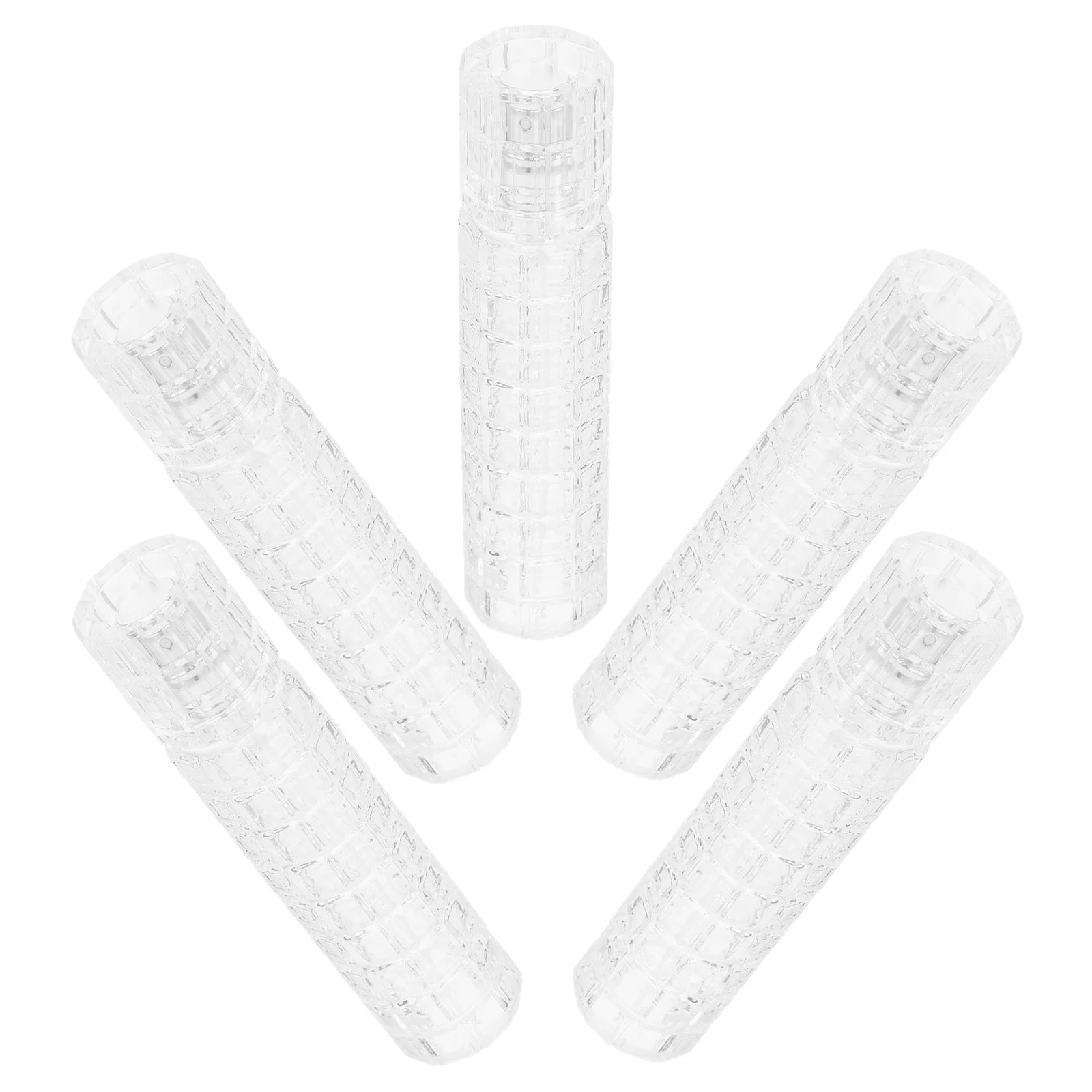 Botellas de Perfume vacías de 30Ml, contenedor de pulverización de vidrio de tamaño de viaje para transferencia de aroma en movimiento, botella portátil de diseño compacto, 5 uds.