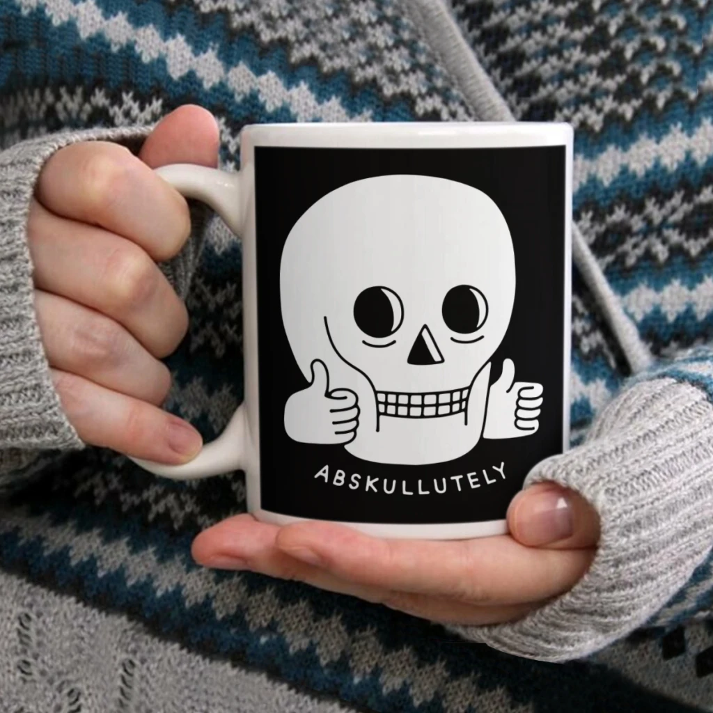 

AbskullutelyCoffee Mug Tea Cup 11oz Coffee Cup Funny Birthday Ceramic Mug Personalized Cup