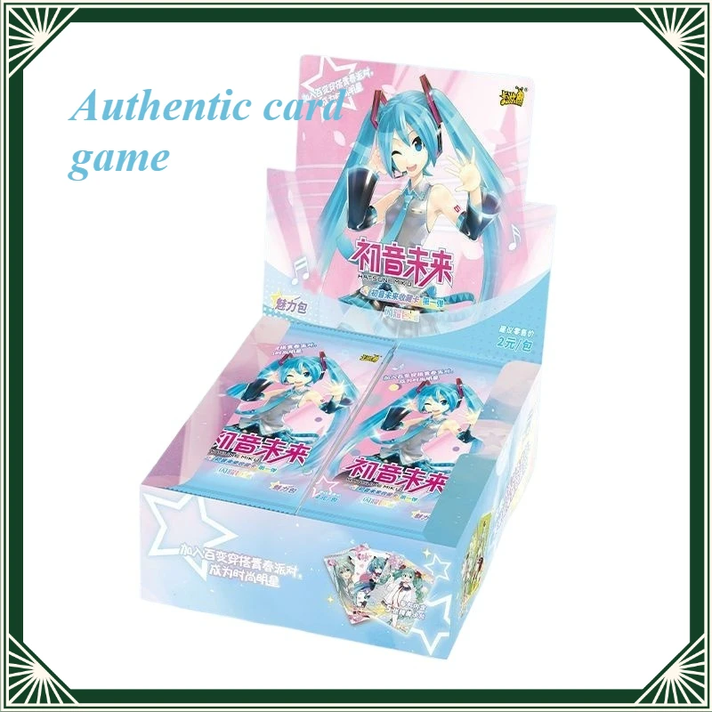 Kayou Official Hatsune Miku Collectible Cards Charm Series Vol.1 Shining Star 30 Packs 150 Sheets CR UR Anime Exquisite Gift