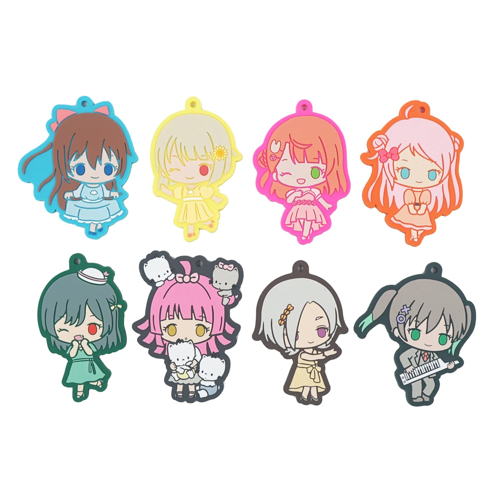 Love Live Lovelive PDP Anime Game Nijigasaki High School Idol Club PERFECT Dream Project Rubber Mia Lanzhu Rina Cute Keychain