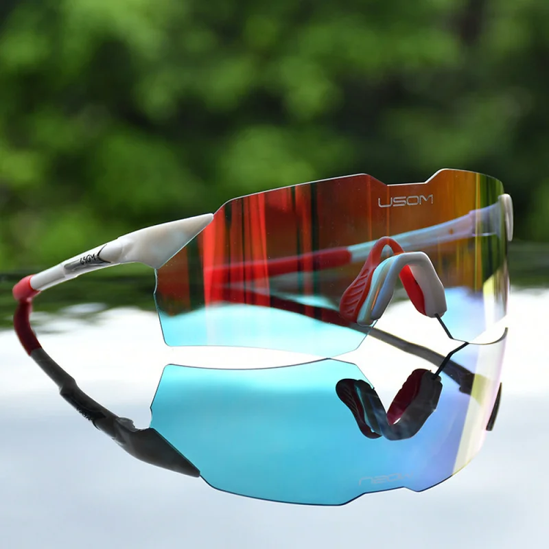 New sports protective goggles with color-changing lenses, marathon running, Amazon hot-selling TR90 cycling glasses