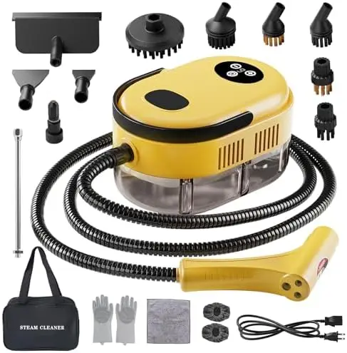 

15-in-1 Handheld Steam Cleaner – 10s Fast Heat, High Pressure for Home, Kitchen, Car & More