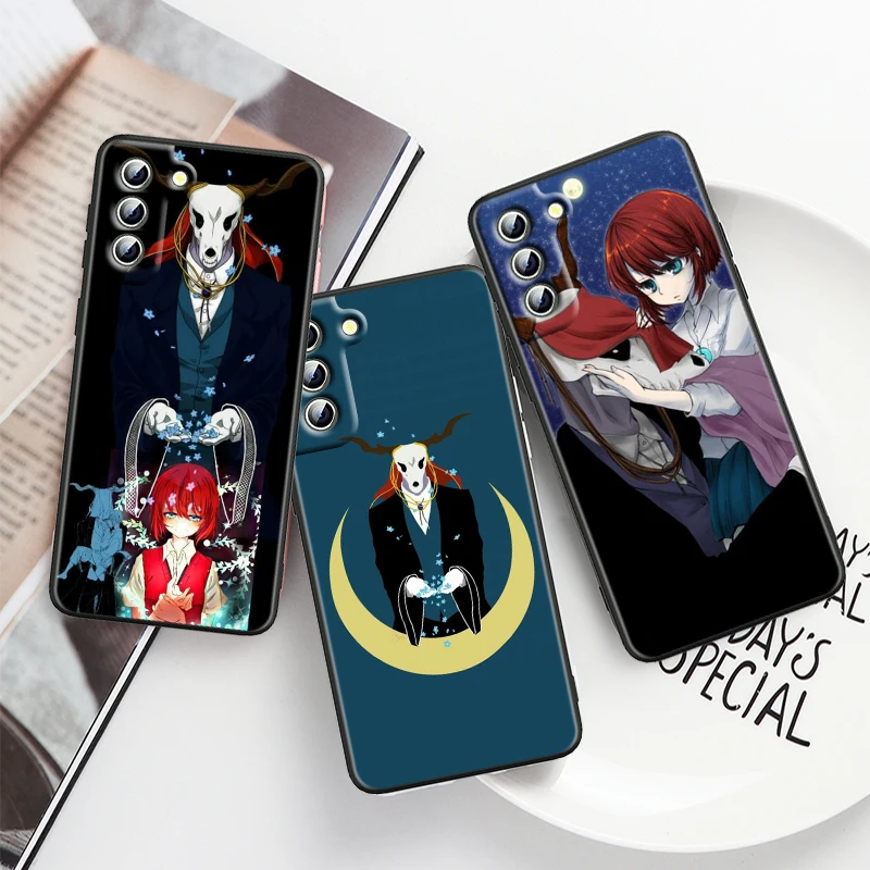 Ancient Magus' Bride Anime For Samsung S24 S23 S22 S21 S20 S10e S10 S9 S8 Ultra Plus FE Lite 5G 4G Black Soft Phone Case