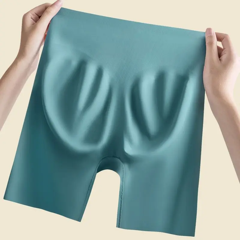 Pantalones cortos de seguridad sin costuras de cintura alta para mujer, bragas de seguridad Push Up para mujer, Damas, niñas, novia