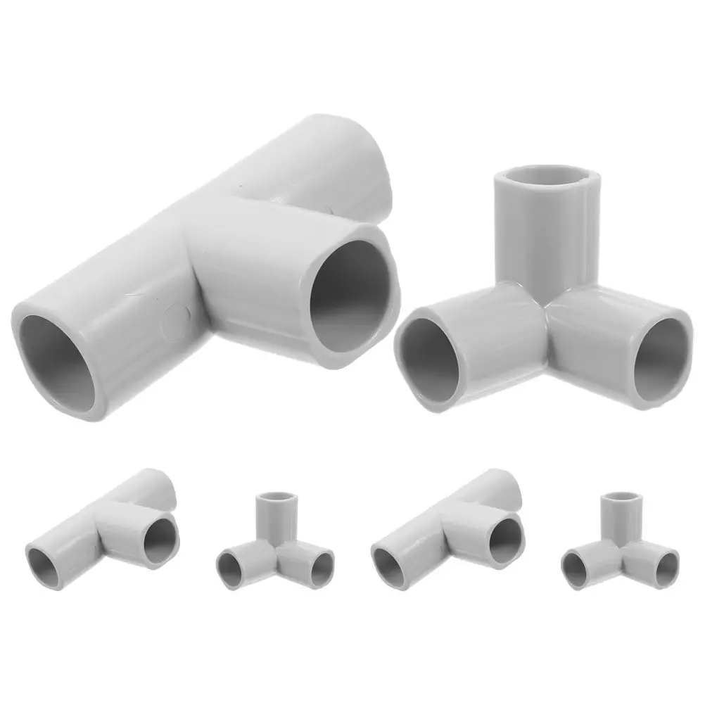 

6Pcs Plastic Fence Connectors for Indoor Baby Safety Barriers 3-Way Pipe Fittings Replacement Playpen DIY Furniture Grade Joint