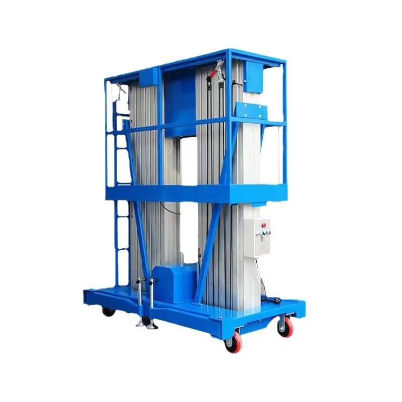 

Double Mast Aerial Work Platform Self Propelled Aluminum Lift 300KG Capacity For Industrial Construction Installation Repair