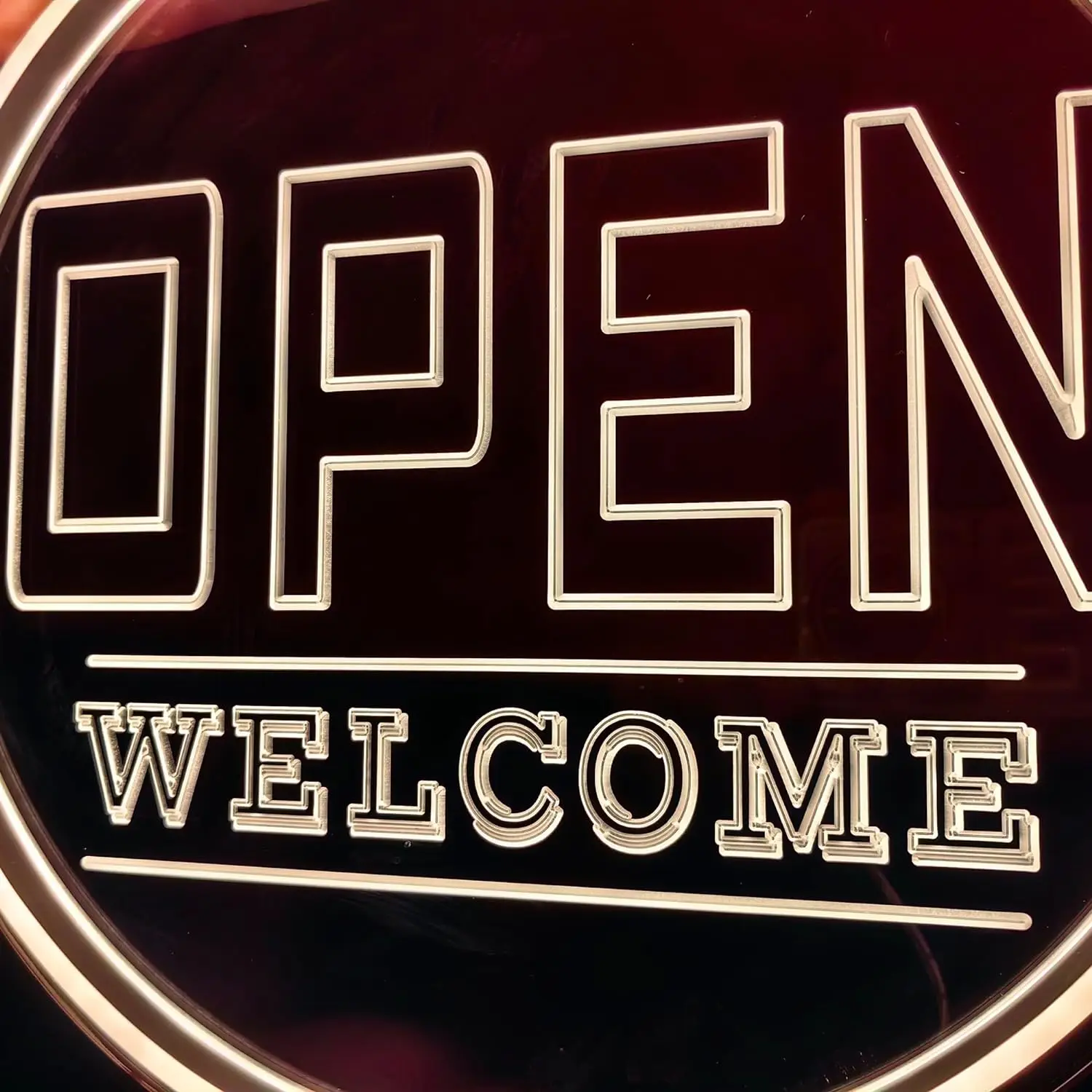 Open Welcome Neon Signs LED Neon Light Sign Light Up Neon Signs for Business Door Window Coffee Bar Shop Window Décor