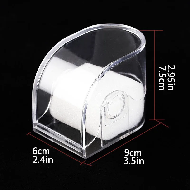 Electronic Watch Storage Box, Transparent Plastic Single Box, Watch Storage Plastic Box, with Hanging Holes and Pillow Box