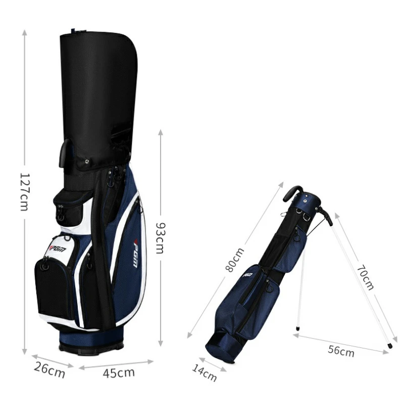 PGM 2PCS Golf Bags Portable Gun Bag and Lightweight Standard Club Bag QB158+QIAB027