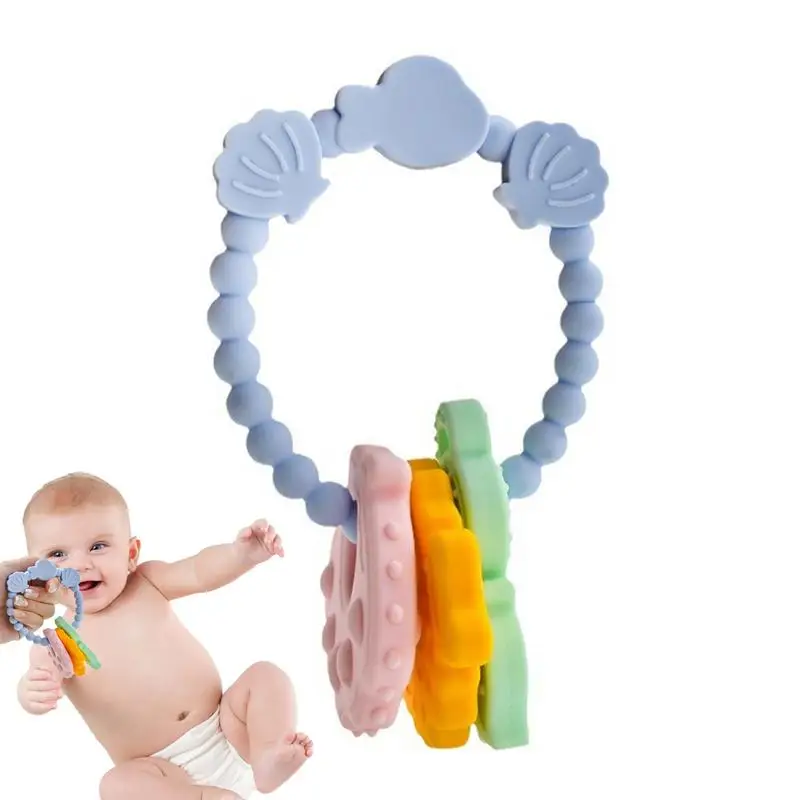 Teething Ring For Babies Baby Chewable Teething Ring Toy Safe And Durable Baby Teether Toys For Baby Boys Girls Kids Toddler For