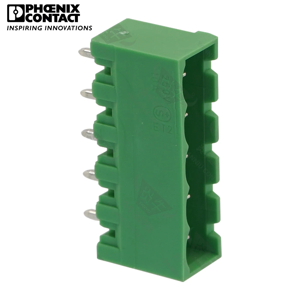 Conector de contato Phoenix original, PCB Pluggable Plug-In Terminal Block, 5 Pin, MSTBVA, 2.5G, 5.0mm, 1755545, 1Pc