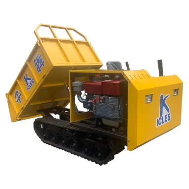 Customized Diesel Seated Dumper Self-loading Dumping Tracked Mini Dumper Truck Site Dumpers For Construction view 3