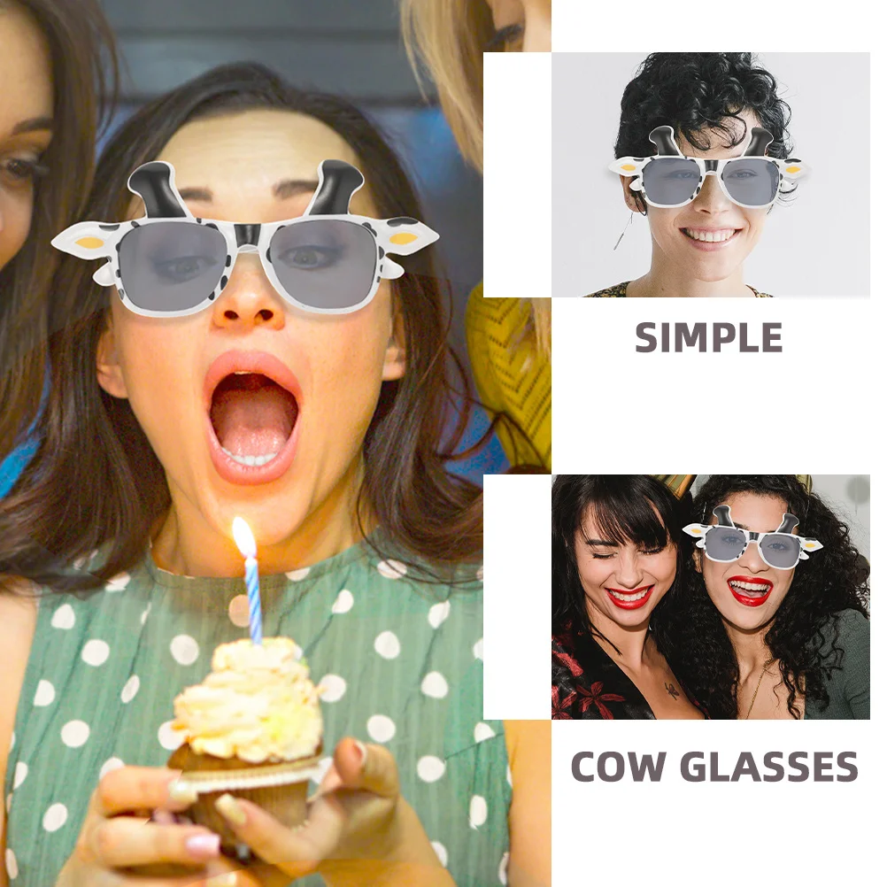 

5pcs 5 Pieces Glasses Animal-themed Photo Props Costumes Accessories Cow Cosplay Decorations